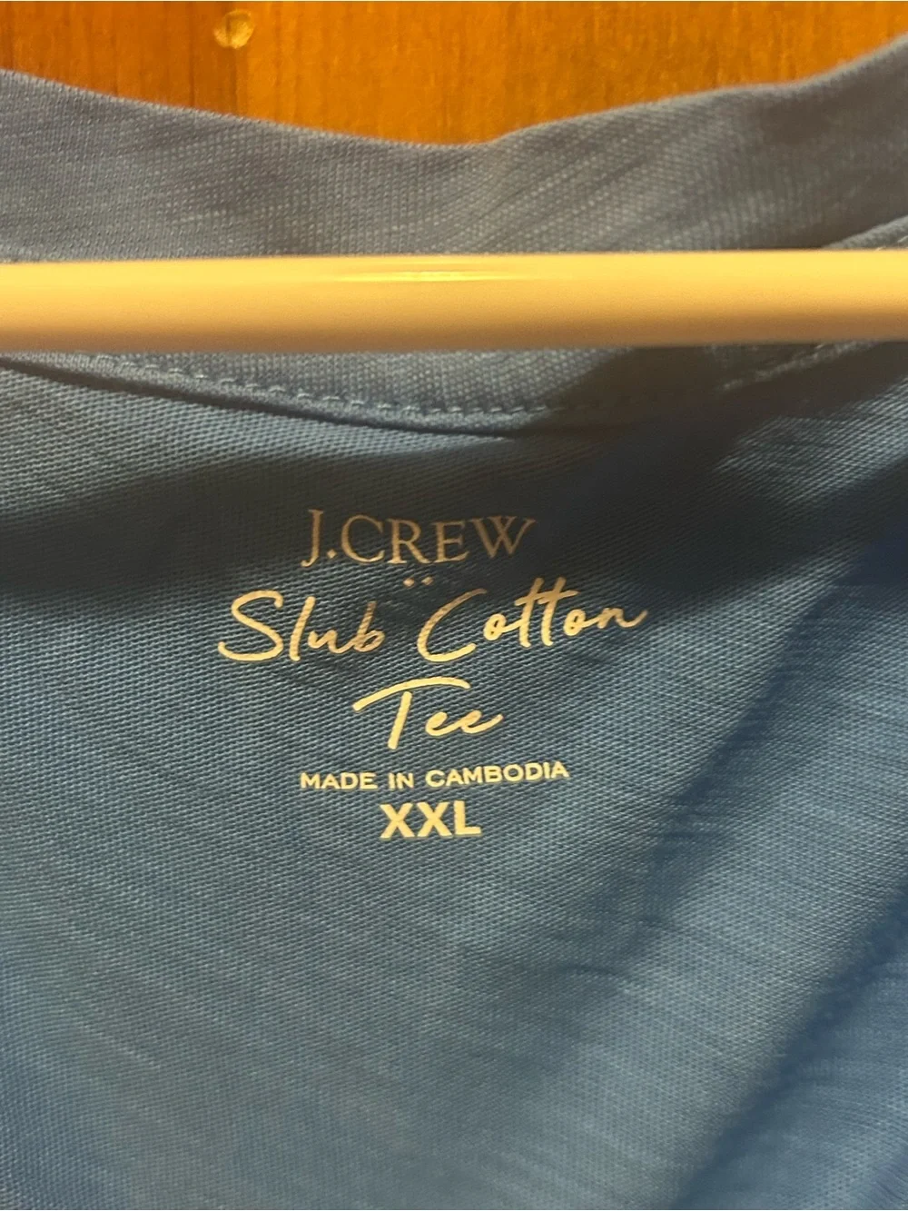 J. Crew Short Sleeve V-Neck T-Shirt in Blue